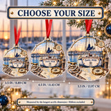 Personalized Sailboat Adventure Acrylic Ornament — Personalization example