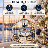 Personalized Sailboat Adventure Acrylic Ornament — Product details