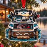 Personalized Wake Boat Weekend Acrylic Ornament — Main design