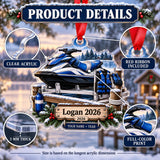 Personalized Personal Watercraft Keepsake Acrylic Ornament — How to order