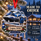 Personalized Personal Watercraft Keepsake Acrylic Ornament — Production and delivery