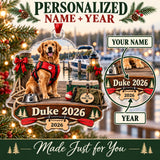 Personalized Boat Dog First Mate Acrylic Ornament — Personalization guide