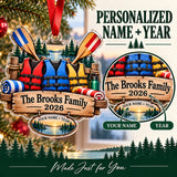 Personalized Family Lake Crew Acrylic Ornament — Personalization guide