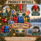 Personalized Family Lake Crew Acrylic Ornament — How to order