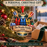 Personalized Family Lake Crew Acrylic Ornament — Gift inspiration