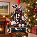 Personalized Junior Golfer Starter Bag Acrylic Ornament — Main design