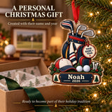Personalized Junior Golfer Starter Bag Acrylic Ornament — Gift inspiration