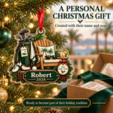 Personalized Retirement Tee Time Acrylic Ornament — Gift inspiration