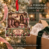Personalized Cowgirl Pink Tack Box Acrylic Ornament — Gift inspiration