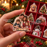 Personalized Family Christmas Traditions Advent Calendar with 24 Photo Ornaments