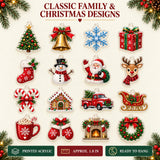 Personalized Family Christmas Traditions Advent Calendar with 24 Photo Ornaments