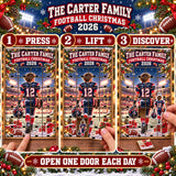 Personalized Football Family Advent Calendar with 24 Photo Ornaments