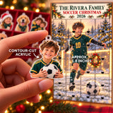 Personalized Soccer Family Advent Calendar with 24 Photo Ornaments