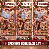 Personalized Volleyball Player Advent Calendar with 24 Photo Ornaments
