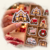 Personalized Christmas In Our First Home Advent Calendar with 24 Photo Ornaments