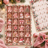 Personalized Baby Girl First Christmas Advent Calendar with 24 Photo Ornaments