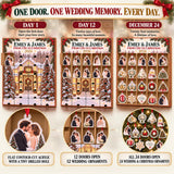 Personalized From I Do To Christmas Advent Calendar with 24 Photo Ornaments