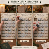 Personalized Miles Apart Hearts Together Advent Calendar with 24 Photo Ornaments