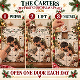 Personalized Our First Christmas As A Family Advent Calendar with 24 Photo Ornaments