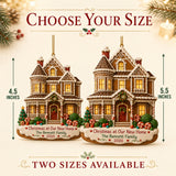Personalized Gingerbread Victorian New Home Photo Acrylic Ornament