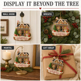 Personalized Gingerbread Home Sweet Home Farmhouse Photo Acrylic Ornament