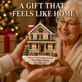 Personalized Gingerbread First Christmas Home Photo Acrylic Ornament