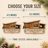 Personalized Gingerbread Mid-Century Modern Home Photo Acrylic Ornament