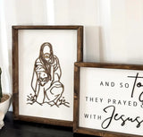 Stunning Jesus Christ “Reaching to Rescue” Wood Sign / SVG Digital Download – Faith Wall Art | Final