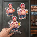Custom Photo Face Dad Bod Squishy Magnet, Funny Father's Day Gift, Personalised Father Figure Fridge Magnet, Gag Gift for Dad Husband Boyfriend