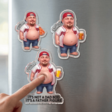 Custom Photo Face Dad Bod Squishy Magnet, Funny Father's Day Gift, Personalised Father Figure Fridge Magnet, Gag Gift for Dad Husband Boyfriend