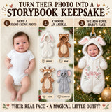 Personalized Woodland Baby Animal Swaddle Photo Ornament - Custom Acrylic Christmas Keepsake - image 5