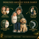 Personalized Baby Sibling and Pet Photo Ornament - Custom Acrylic Christmas Keepsake - image 5