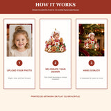 Personalized Gingerbread Bakery Baby 2026 Photo Ornament - Custom Acrylic Christmas Keepsake - image 6