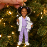 Personalized Kids Dentist Photo Ornament - Custom Acrylic Christmas Keepsake - image 4