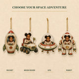 Personalized Kids Space Explorer Photo Ornament - Custom Acrylic Christmas Keepsake - image 2