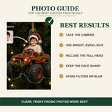 Personalized Kids Monster Truck Driver Photo Ornament - Custom Acrylic Christmas Keepsake - image 6