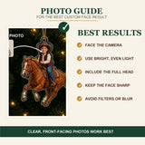 Personalized Kids Western Farm Photo Ornament - Custom Acrylic Christmas Keepsake - image 6