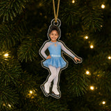 Personalized Kids Winter Sports Photo Ornament - Custom Acrylic Christmas Keepsake - image 4