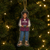 Personalized Kids Creative Arts Photo Ornament - Custom Acrylic Christmas Keepsake - image 3