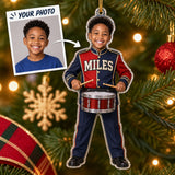 Personalized Kids Music Maker Photo Ornament - Custom Acrylic Christmas Keepsake - image 1