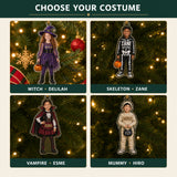 Personalized Kids Halloween Costume Photo Ornament - Custom Acrylic Christmas Keepsake - image 5
