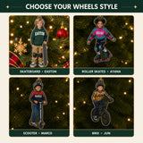 Personalized Kids Skateboard and Wheels Photo Ornament - Custom Acrylic Christmas Keepsake - image 5