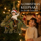 Personalized Dinosaur Rider Christmas Photo Ornament - Custom Acrylic Christmas Keepsake - image 10