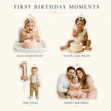 Personalized First Birthday Cake Smash Photo Ornament - Custom Acrylic Christmas Keepsake - image 4