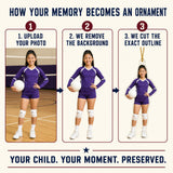 Personalized Youth Sports Athlete Photo Ornament - Custom Acrylic Christmas Keepsake - image 5