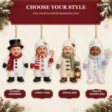 Personalized Baby Snowman Christmas Photo Ornament - Custom Acrylic Christmas Keepsake - image 9