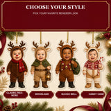 Personalized Baby Reindeer Christmas Photo Ornament - Custom Acrylic Christmas Keepsake - image 9