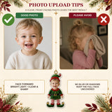 Personalized Baby Elf Christmas Photo Ornament - Custom Acrylic Christmas Keepsake - image 7
