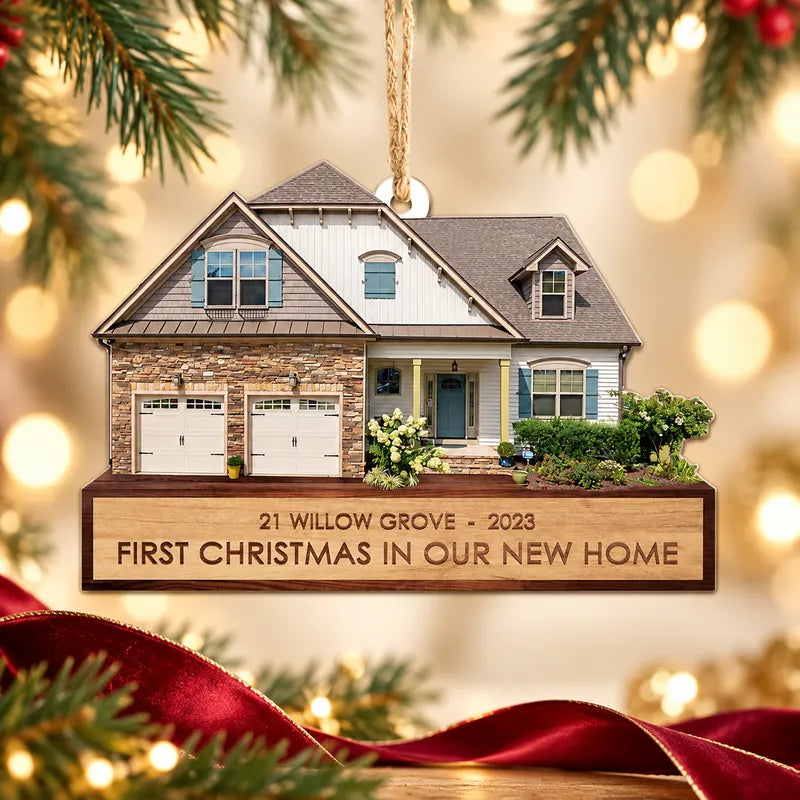 Custom Photo Ornament - Personalized Home Photo Mica Ornament - Christmas Gift For Family Members | NewH
